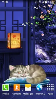 Sleepy Cat Live Wallpaper android App screenshot 4